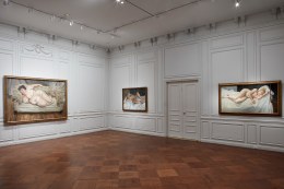 Installation view of Lucian Freud: Monumental at Acquavella Galleries from April 5 &ndash; May 24, 2019.