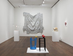 Installation view of Three Dimensions: Modern &amp; Contemporary Approaches to Relief and Sculpture at Acquavella Galleries Exhibition Extended through December 15, 2017.