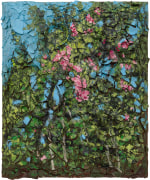 A painting of flowers by Julian Schnabel