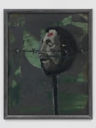 A painting by Markus L&uuml;pertz depicting a decapitated head on a stake