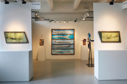 Installation view, Vahakn Arslanian,&nbsp;Outsider Art Fair, New York, 2013