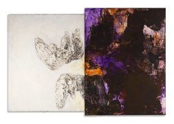 Abstract diptych by Bill Jensen