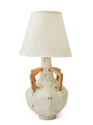Zachary Armstrong lamp with wooden handles