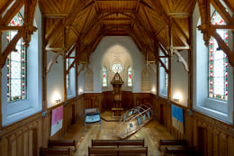 Installation view, Vahakn Arslanian,&nbsp;St. Moritz Art Masters,&nbsp;Eglise Au Bois, St. Moritz, 2011