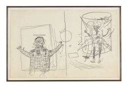 Jean-Michel Basquiat Untitled (paper bag hat)