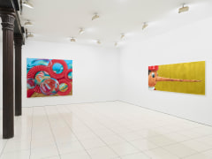 Jessica Westhafer paintings installed in a gallery
