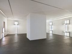 Installation view,&nbsp;Dan Flavin, to Lucie Rie and Hans Coper, master potters,&nbsp;Vito Schnabel Gallery, St. Moritz