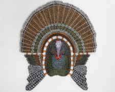Zachary Armstrong wall-mounted sculpture of turkey