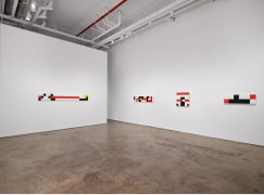 Installation of paintings by Robert Storr