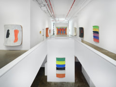 Installation view, Ron Gorchov: Exploring the Near/Far Painterly Horizons of Modern Space, Vito Schnabel Gallery, New York, NY, 2024; Artworks &copy; 2024; Estate of Ron Gorchov / Artists Rights Society (ARS), New York; Photo by Argenis Apolinario; Courtesy Vito Schnabel Gallery