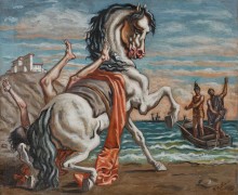 Painting of horses by Giorgio de Chirico