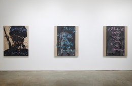 Installation view, Rene Ricard:&nbsp;Growing Up in America, Vito Schnabel&nbsp;Gallery, New York, NY, 2021; Artworks &copy; Estate of Rene Ricard; Photo by Argenis Apolinario; Courtesy the estate of Rene Ricard and Vito Schnabel Gallery