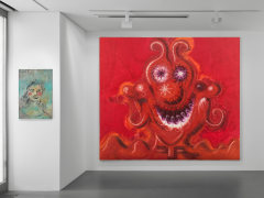 Installation view, The Neverending Story: Part II, curated by Bob Colacello, Vito Schnabel Gallery, St. Moritz, Switzerland, 2025; Photo by Stefan Altenburger; Artworks &copy; 2025 George Condo / Artists Rights Society (ARS), New York; &copy; 2025 Kenny Scharf / Artists Right Society (ARS), New York; Courtesy Vito Schnabel Gallery