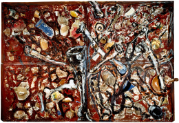 Julian Schnabel, Bones and Trumpets Rubbing Against Each Other Towards Infinity