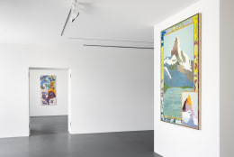 Installation view of Lola Montes and David McDermott: The Great Mountain Paintings 1988 &amp;amp; Landscapes from the Underworld, Vito Schnabel Gallery, St. Moritz, July 27, 2024 &ndash; September 15, 2024; Artworks &copy; The artists; Photo by Andrea Rossetti; Courtesy the artists and Vito Schnabel Gallery