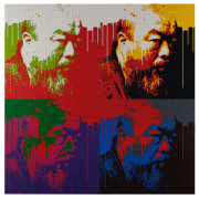 Ai Weiwei Ai Quadruplex in Dripping, 2022 Toy bricks mounted on aluminum 89 3/4 x 89 3/4 inches (228 x 228 cm) &copy; Ai Weiwei; Photo by Argenis Apolinario; Courtesy the artist and Vito Schnabel Gallery