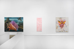 Installation view, These Days, Vito Schnabel Gallery, New York, NY, 2023; Artworks &copy; Ariana Papademetropoulos &copy; Estate of Rene Ricard &copy; Robert Nava; Photo by Argenis Apolinario; Courtesy the artists and Vito Schnabel Gallery