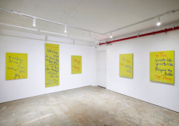 Installation view, Rene Ricard:&nbsp;Growing Up in America, Vito Schnabel&nbsp;Gallery, New York, NY, 2021; Artworks &copy; Estate of Rene Ricard; Photo by Argenis Apolinario; Courtesy the estate of Rene Ricard and Vito Schnabel Gallery
