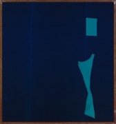 Julian Schnabel, Abstract Painting on Blue Velvet