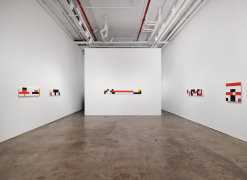 Installation of paintings by Robert Storr