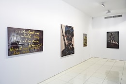 Installation view,&nbsp;Rene Ricard,&nbsp;Rene Ricard:&nbsp;Paintings,&nbsp;Vito Schnabel, New York, 2015