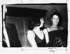 Half of Andy, Bianca Jagger, Princess Diane de Beauvau-Craon, New York, c. 1980