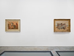 Installation view,&nbsp;Giorgio de Chirico: Horses: The Death of a Rider, 2023