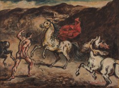 Painting of horses by Giorgio de Chirico