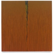 Pat Steir, Orange, 2018, Oil on canvas