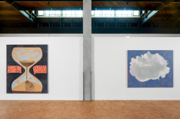 Installation view of Francesco Clemente, Twenty Years of Painting: 2001 &ndash; 2021, Presented by Vito Schnabel Gallery and Alexander Dellal at the Old Santa Monica Post Office;&nbsp;Artworks &copy; Francesco Clemente; Photo by Elon Schoenholz; Courtesy the artist and Vito Schnabel Gallery