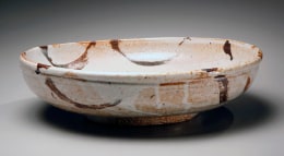 Hamanaka Gesson, shino-glazed, 2007, Shino-glazed stoneware, Japanese bowl, Japanese ceramics, Japanese pottery, Japanese contemporary ceramics