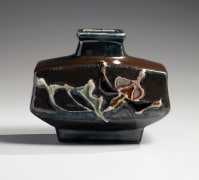 Flask-vase with floral relief decoration, ca. 1953