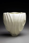 Ono Kotaro, Tall pale yellow celadon-glazed vase, 2009 Glazed porcelain, Japanese contemporary ceramics