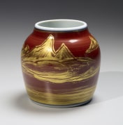 Vase with landscape designs, ca. 1983