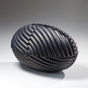 Imai Hyoe, Kukuto, Black Work, 2015, black smoke-infused stoneware, Japanese ceramics, Japanese pottery, Japanese sculpture, Japanese vessel, Japanese contemporary ceramics