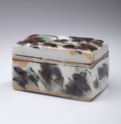 Rectangular lidded box with rounded corners, 1985