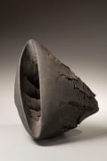 Akiyama Yo, Untitled T-51, 2007, Stoneware with wood base, Japanese contemporary ceramics, Japanese sculpture