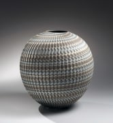 Spherical pleated&nbsp;neriage vessel, 2011