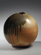 Tsujimura Shiro, Japanese stoneware with natural ash glaze, Japanese shigaraki, Japanese vase, 2013