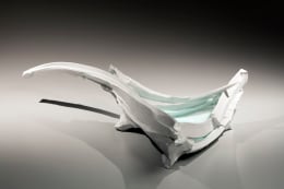 Asymmetrical triangular vessel with sharp, extended sides, 2015