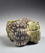 Four-footed irregularly sculputed covered box, 2008