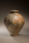 Tsujimura Kai, Japanese stoneware with natural ash glaze, Japanese vase, 2008