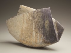 Multi-fired &quot;folded&quot; scultpure, 2009, Japanese contemporary ceramics, modern, sculpture