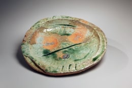 Fujioka Shuhei, Iga natural ash-glazed, glazed stoneware, 2011, Japanese platter, Japanese clay, Japanese ceramics, Japanese pottery, Japanese contemporary ceramics, Iga ware