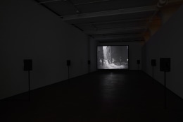 Installation view of David Claerbout: Dark Optics at Sean Kelly, New York, April 27 - June 4, 2022, Photography: Jason Wyche, New York, Courtesy: Sean Kelly, New York