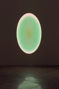 James Turrell, COCKLE CREEK, (Tasmania), Elliptical Wide Glass, 2015, L.E.D. light, etched glass and shallow space