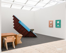 Installation view of Charles Harlan at Frieze Focus New York 2018