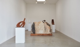Installation view of &quot;Beverly Pepper: Selected Works 1968 - 2015&quot; at Kayne Griffin Corcoran, Los Angeles.