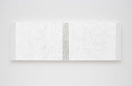Mary Corse Untitled (White Narrow Inner Band with White Sides, Beveled), 2020
