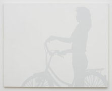 Jiro Takamatsu, ​​​​​​​Shadow (Bicycle No. 1427), 1997, Acrylic on canvas